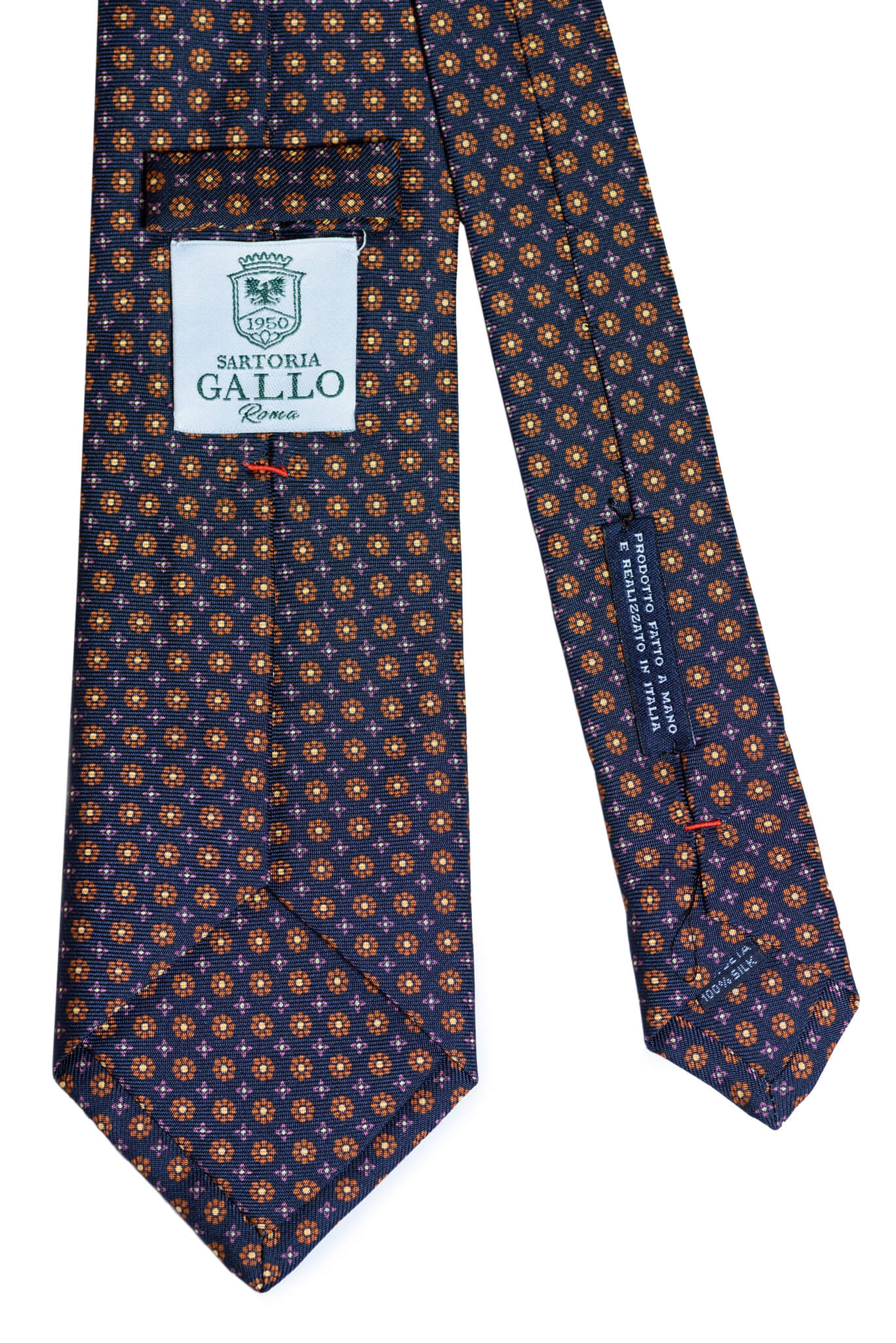 01c CRAVATTA COLOR BLU PICCOLI. SARTORIA GALLO