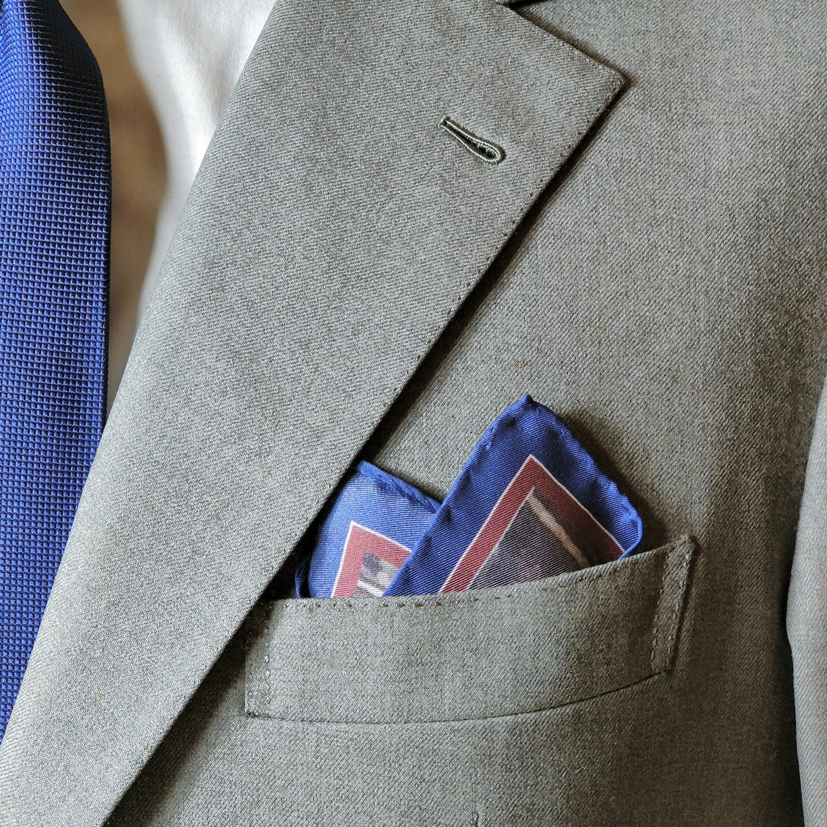 Optical Orange Pocket Square