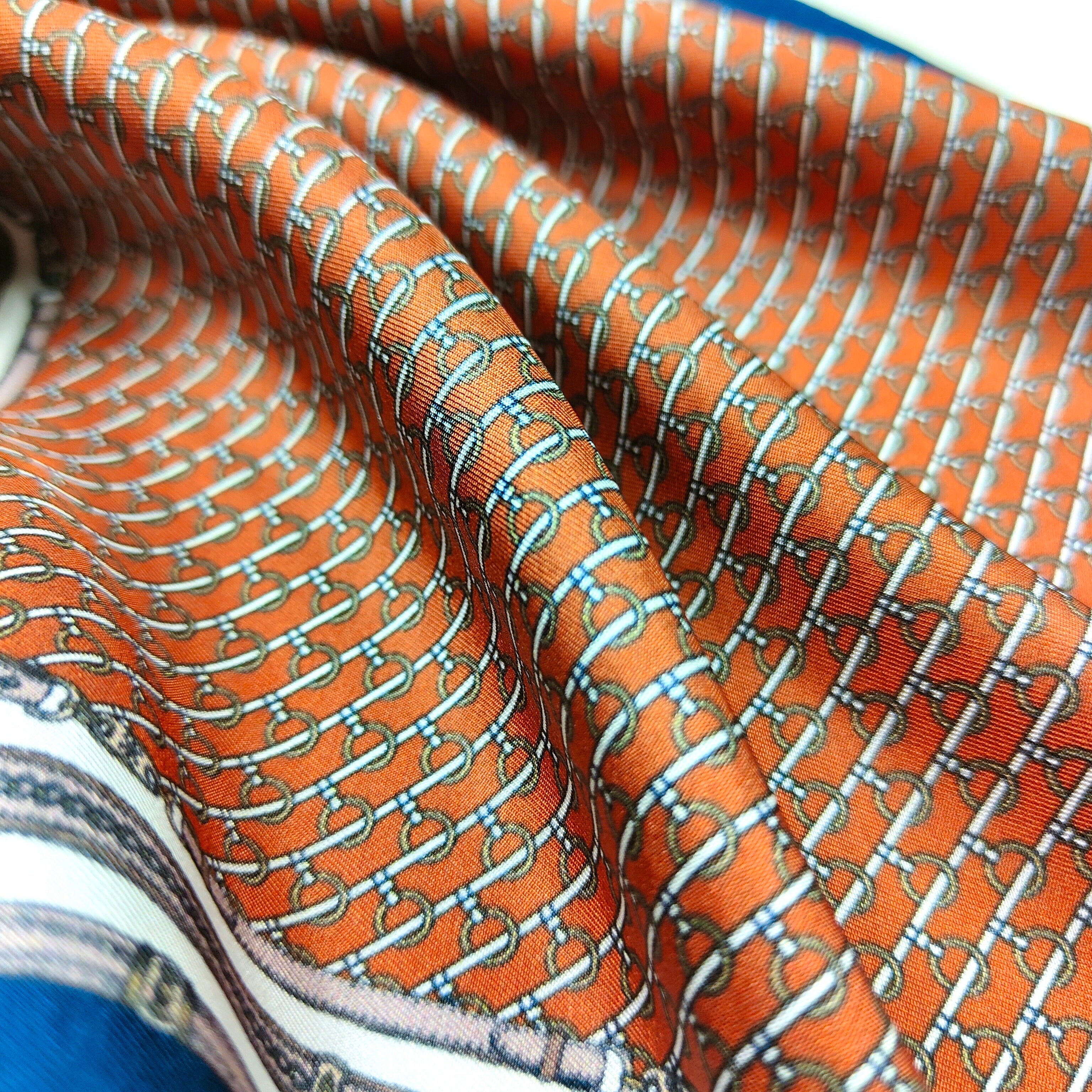 Optical Orange Pocket Square